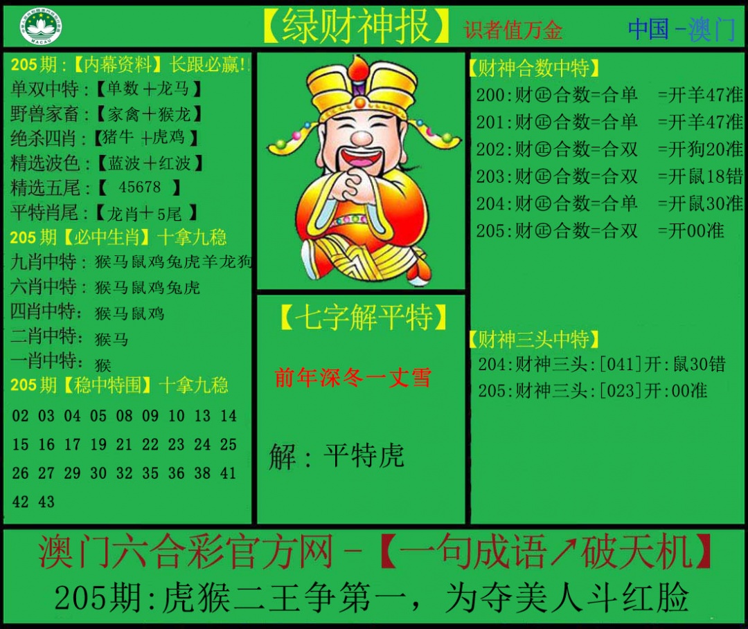 205期绿财神[图]