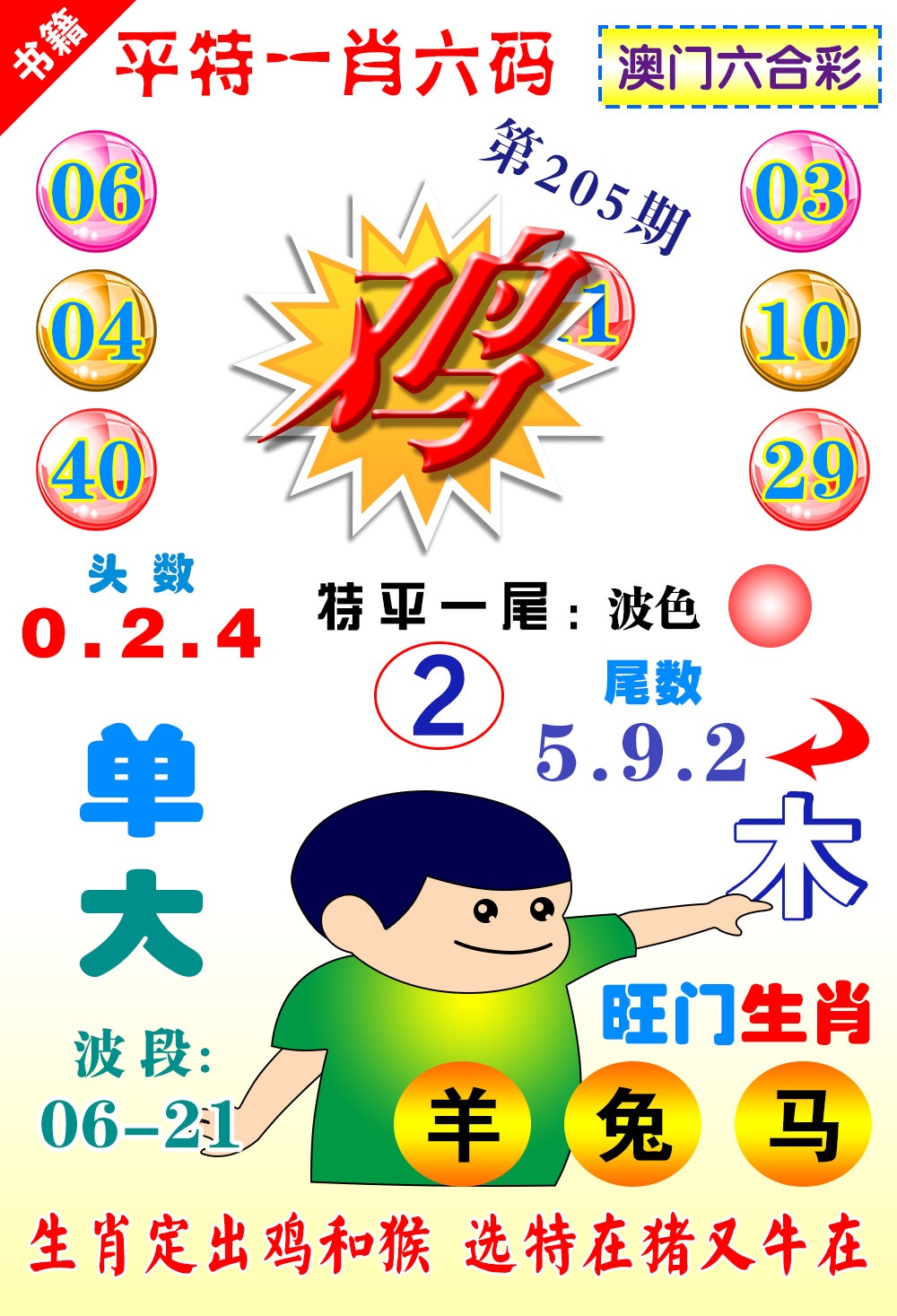 205期澳门一肖六码[图]
