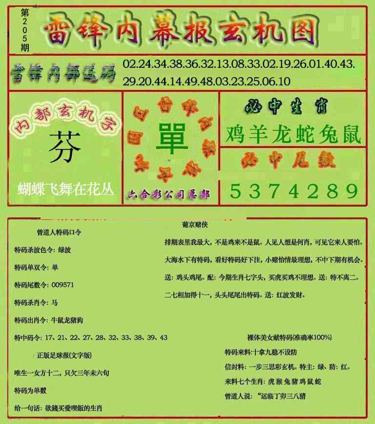 205期雷锋玄机报[图]