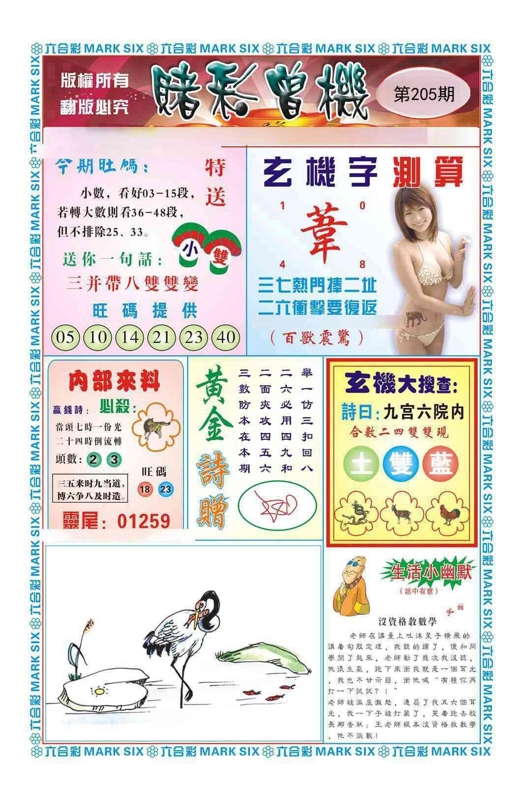 205期赌彩曾机[图]