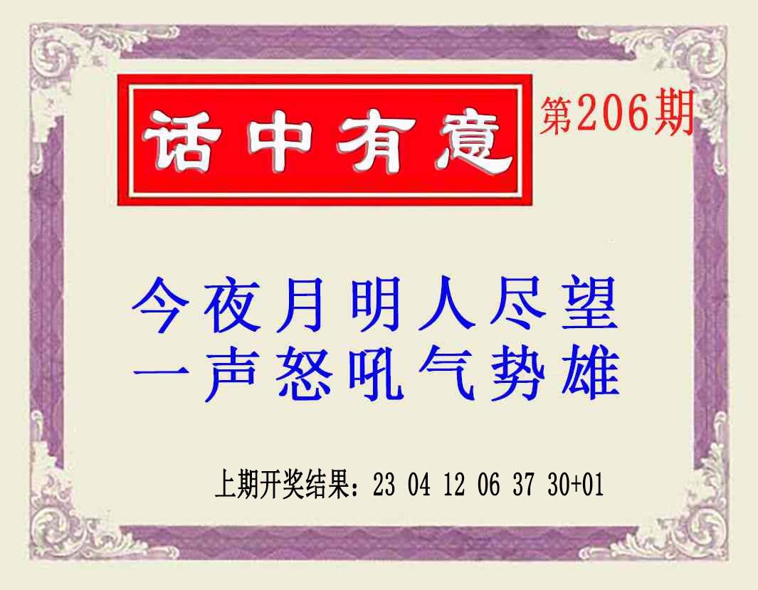 206期话中有意(另版)[图]