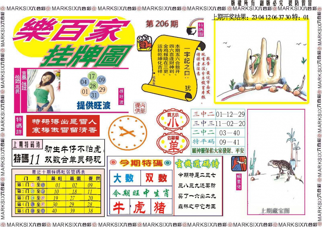 206期乐百家挂牌图[图]