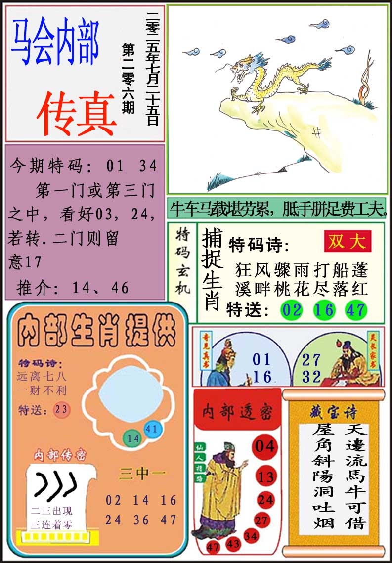 206期马会内部传真[图]
