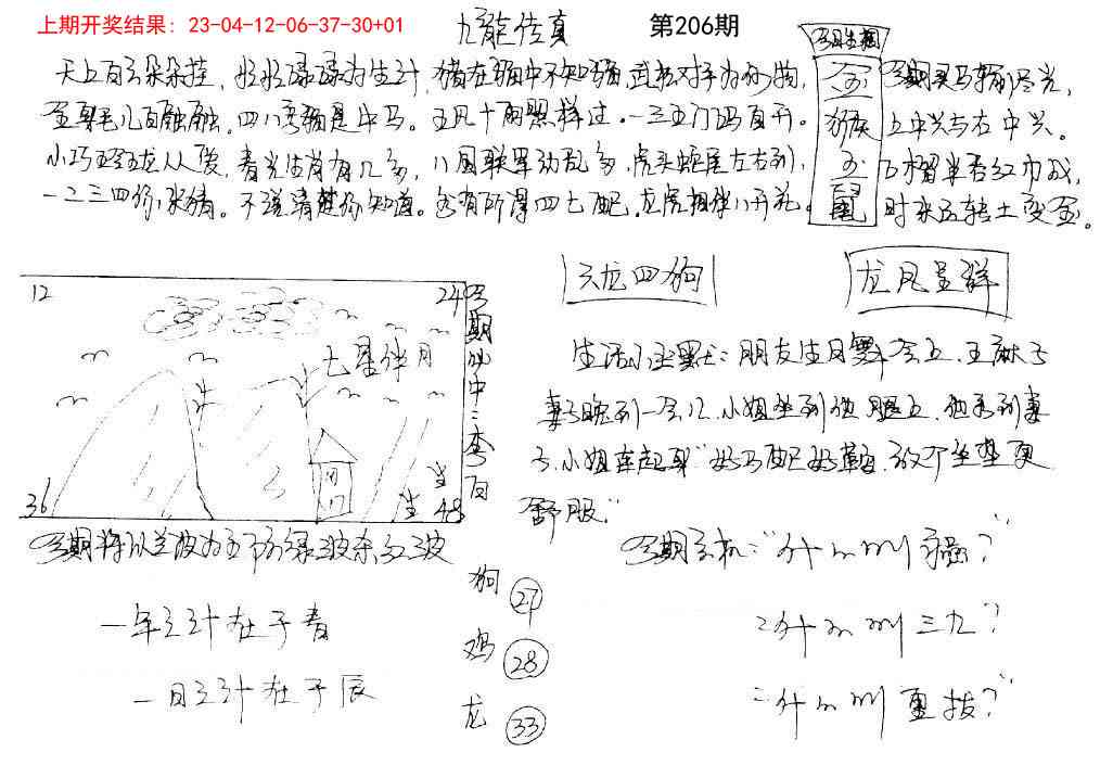 206期手写九龙内幕[图]