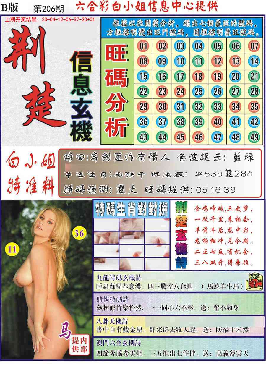 206期荆楚信息玄机B[图]
