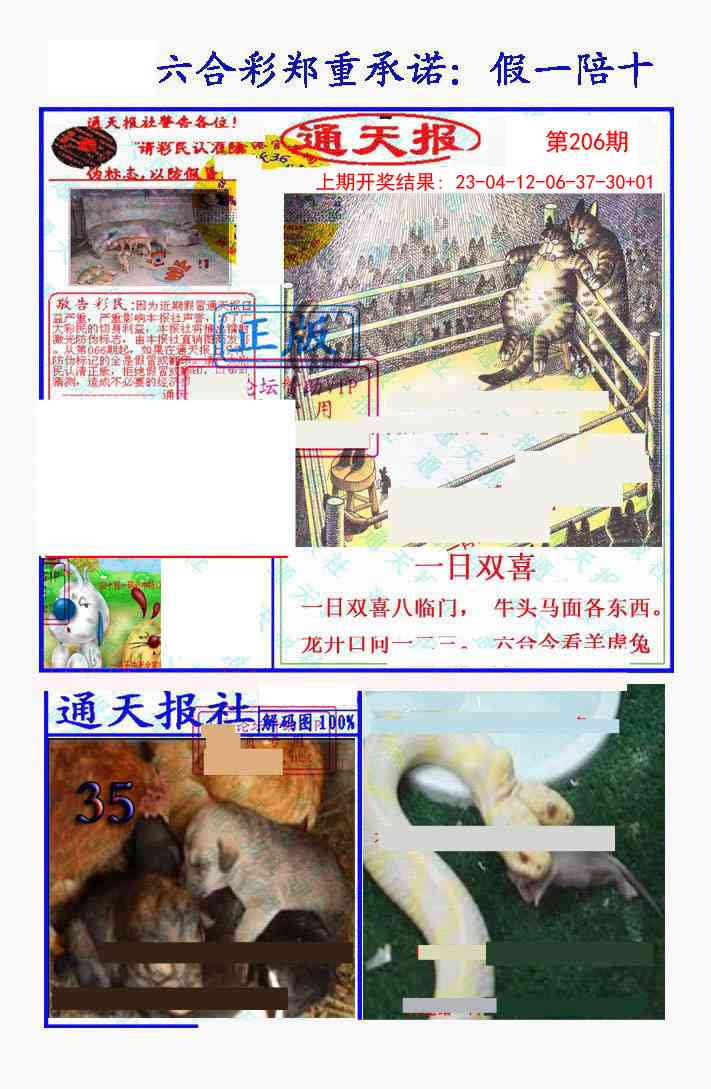 206期假一陪十通天报[图]