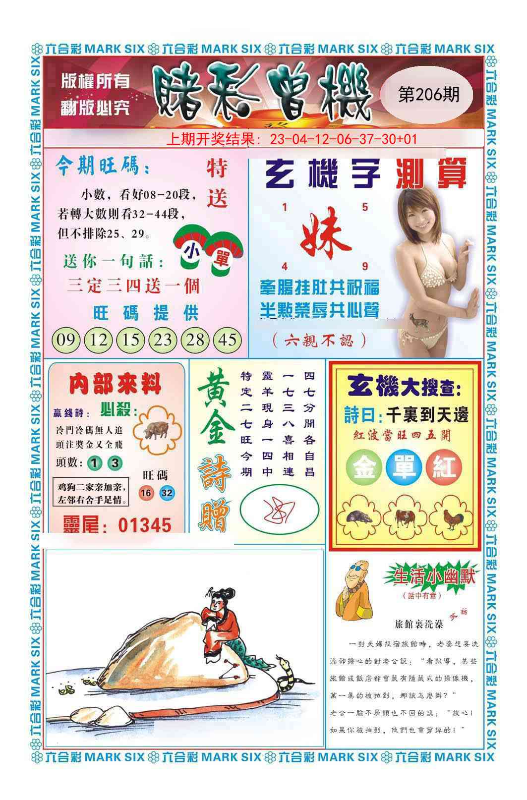 206期赌彩曾机[图]