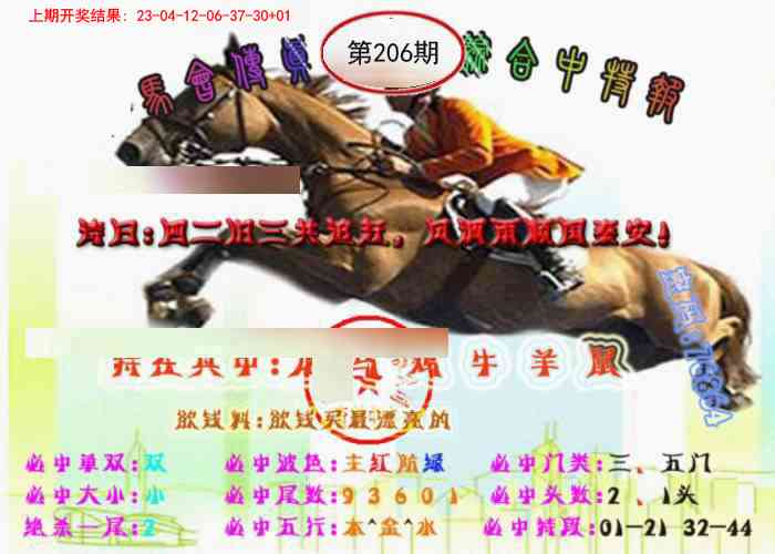 206期马会传真-综合报[图]