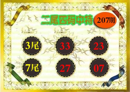 207期二尾四码[图]