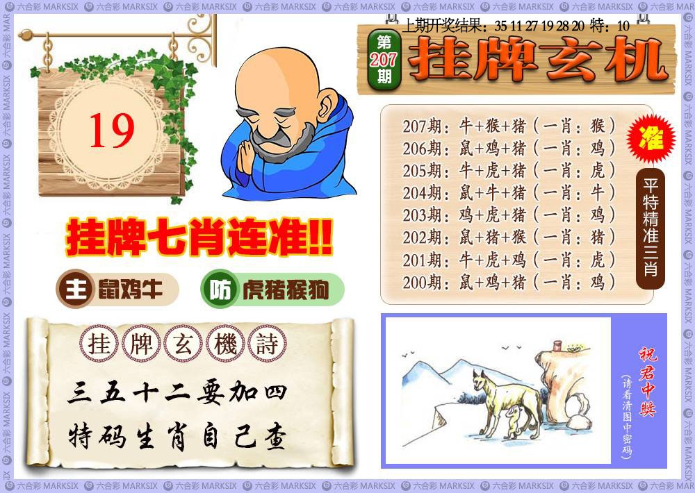 207期挂牌玄机[图]