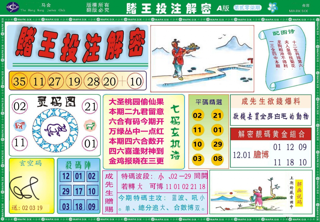 207期赌王投注解密[图]