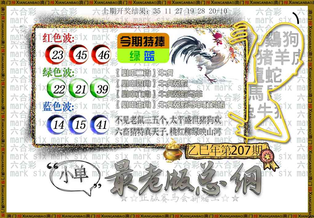 207期最老版总纲[图]