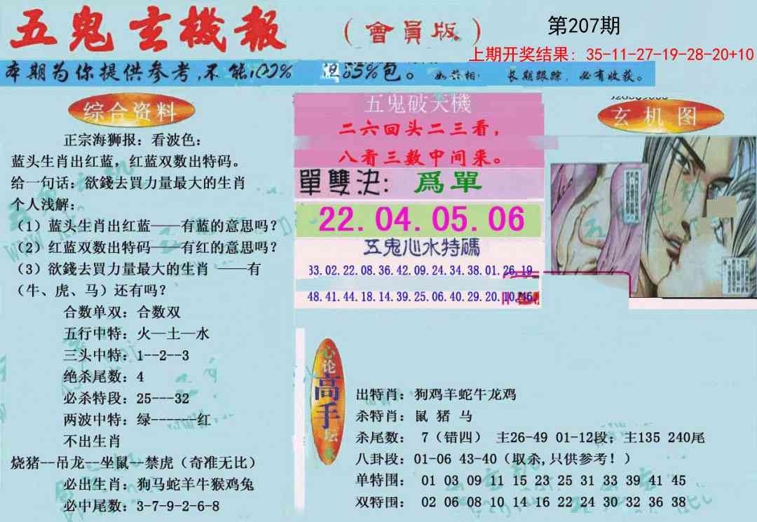 207期新五鬼玄机[图]