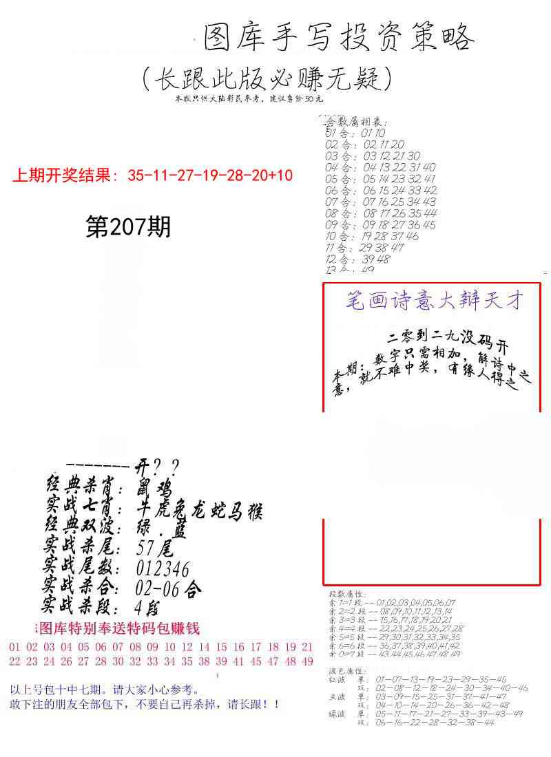 207期手写投资策略[图]