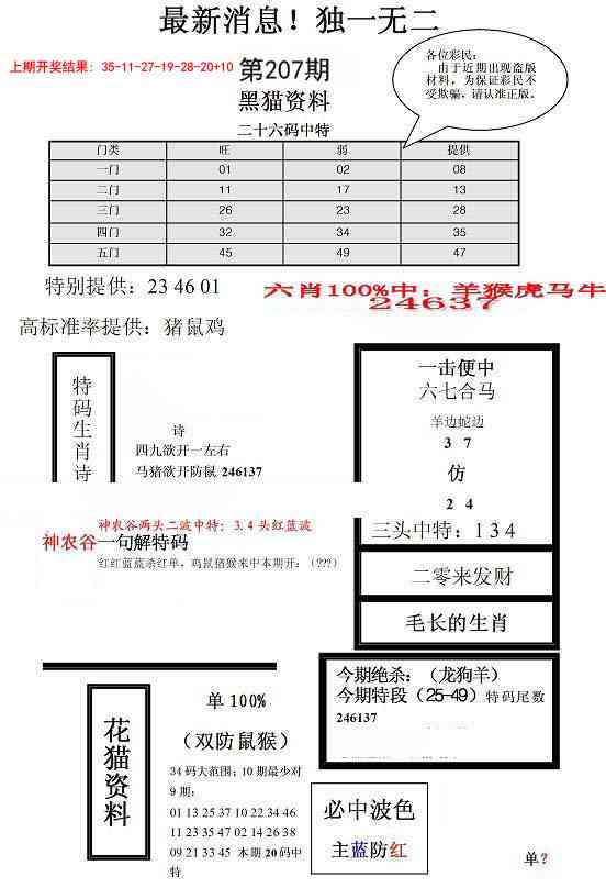 207期独一无二(正)[图]