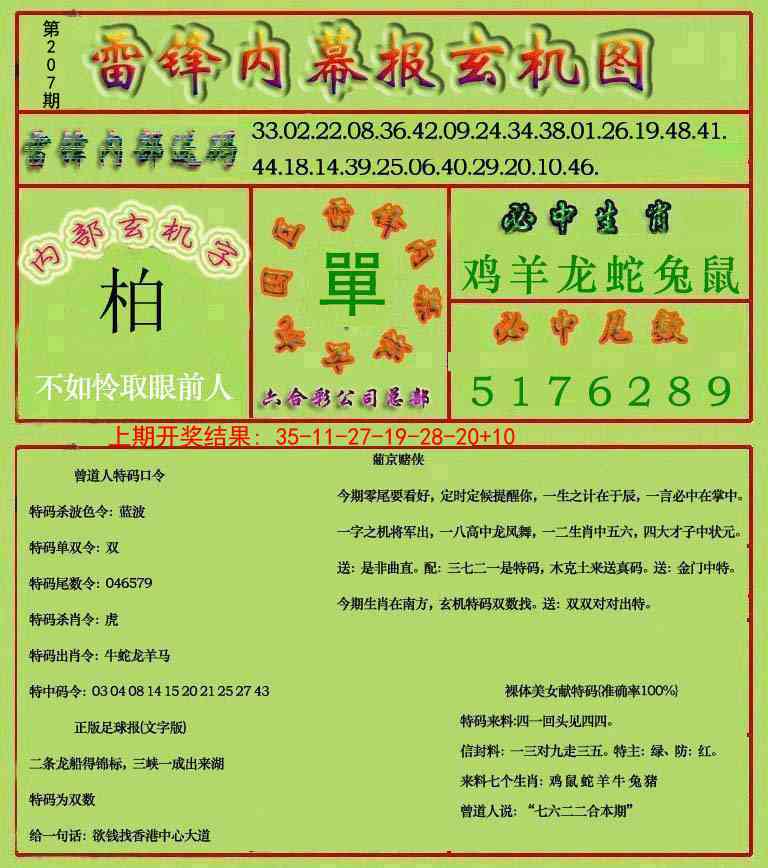207期雷锋玄机报[图]
