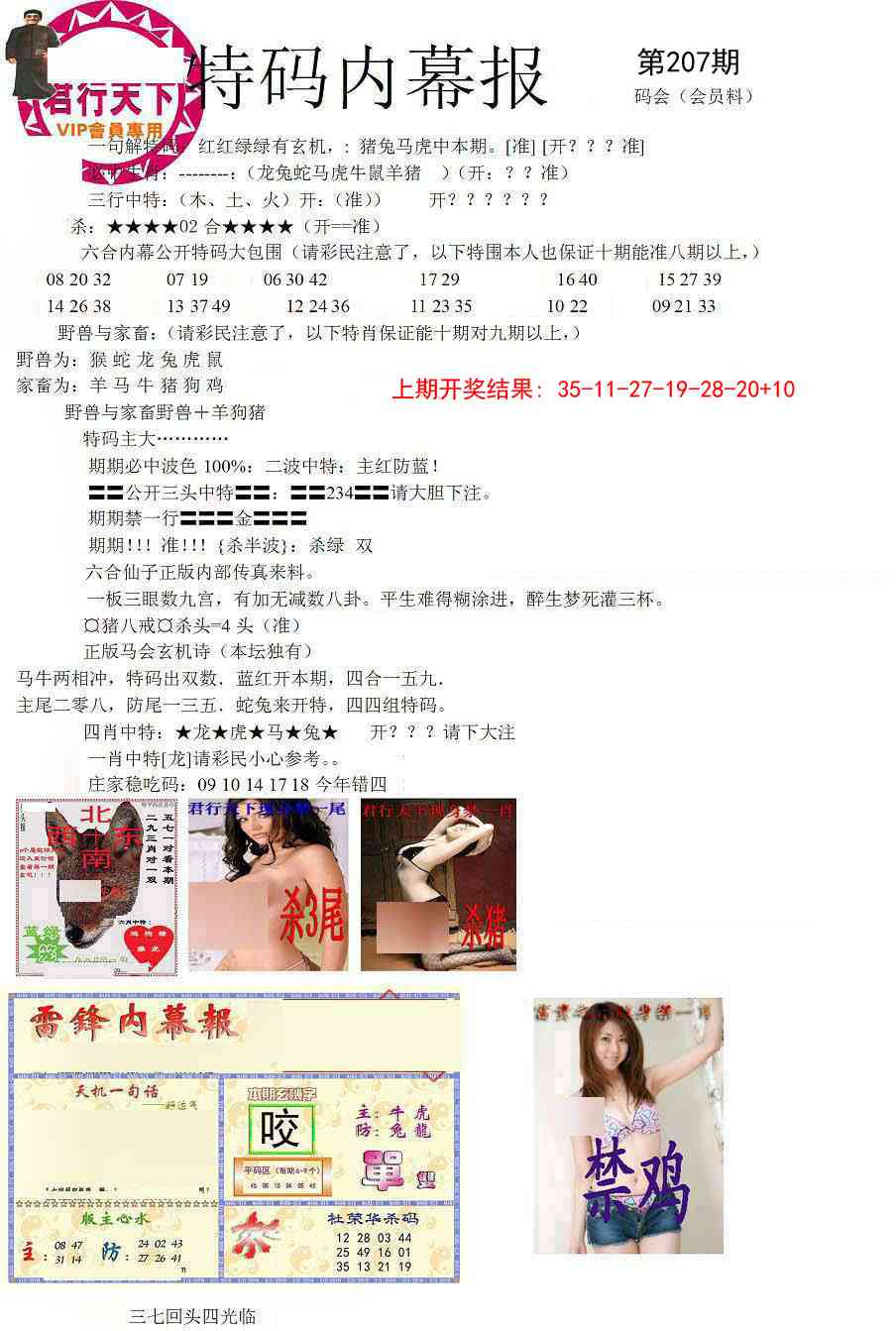 207期特码内幕报[图]
