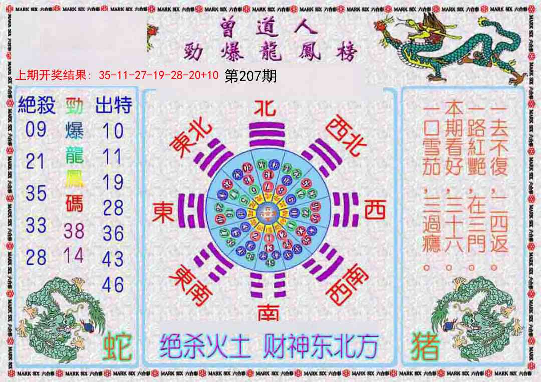 207期曾道人劲爆龙凤榜[图]
