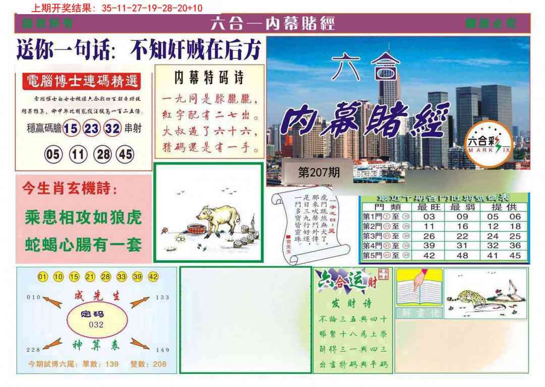 207期内幕赌经[图]