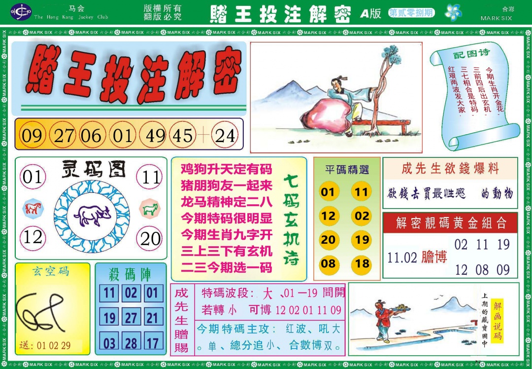 208期赌王投注解密[图]