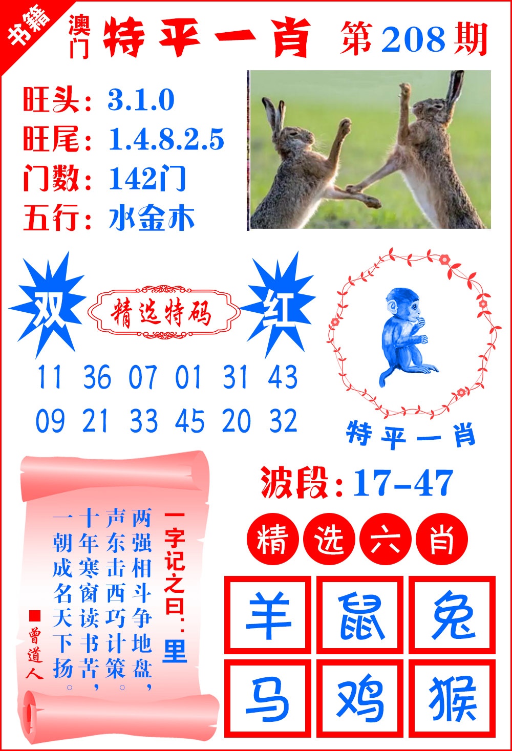 208期澳门喜气洋洋[图]