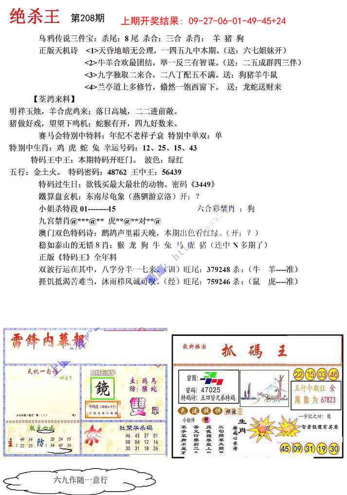 208期蓝天报(绝杀王)[图]