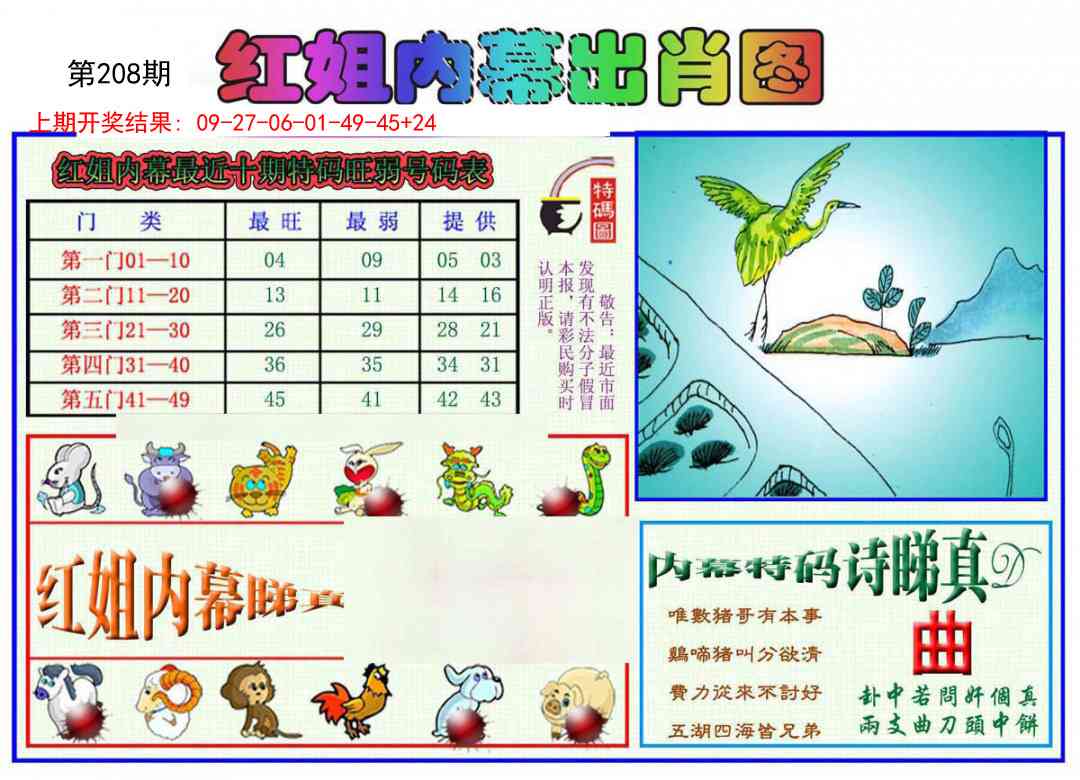 208期红姐内幕出肖[图]