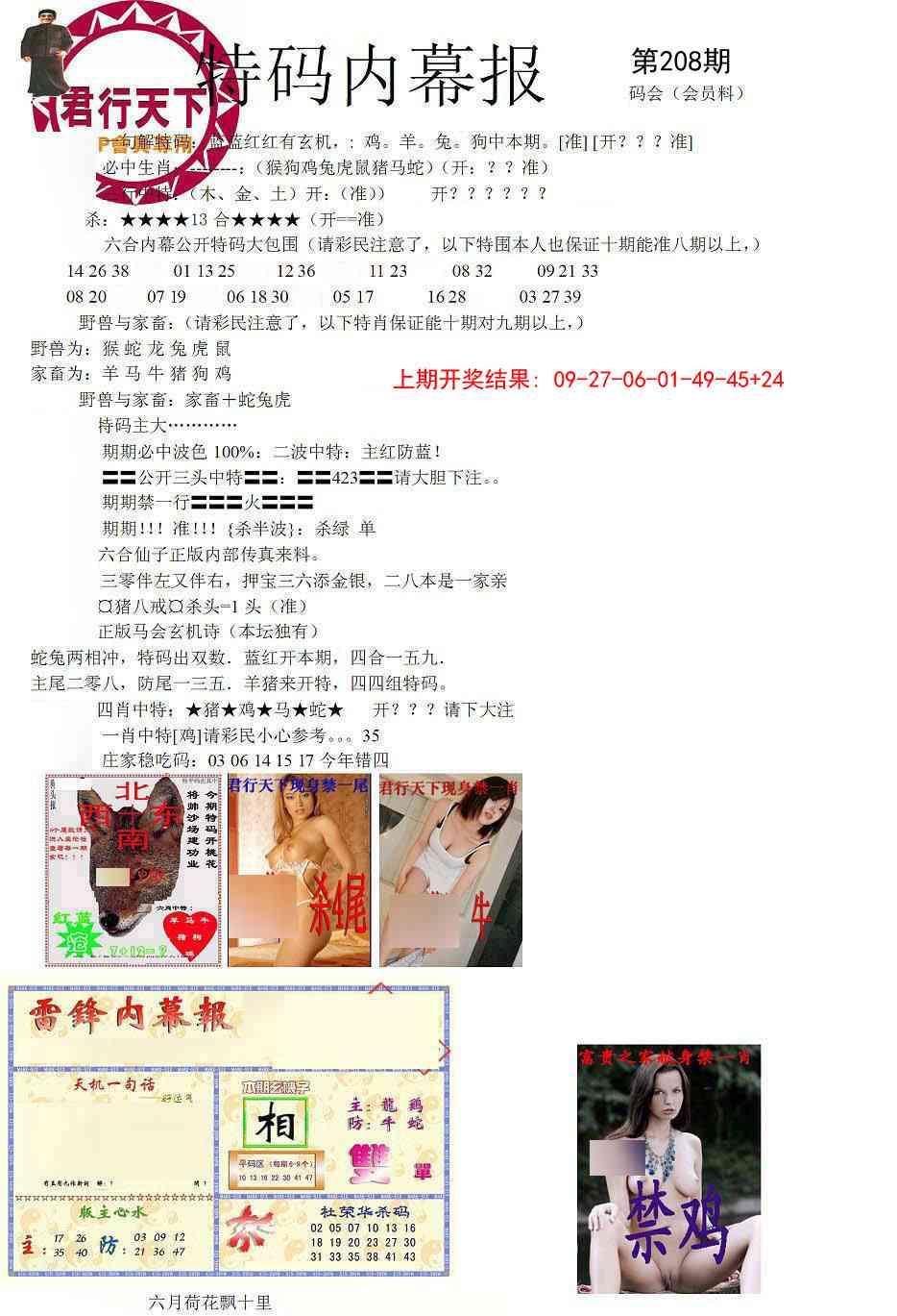 208期特码内幕报[图]