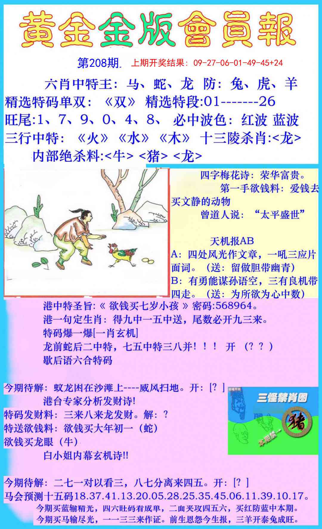 208期黄金金版会员报[图]