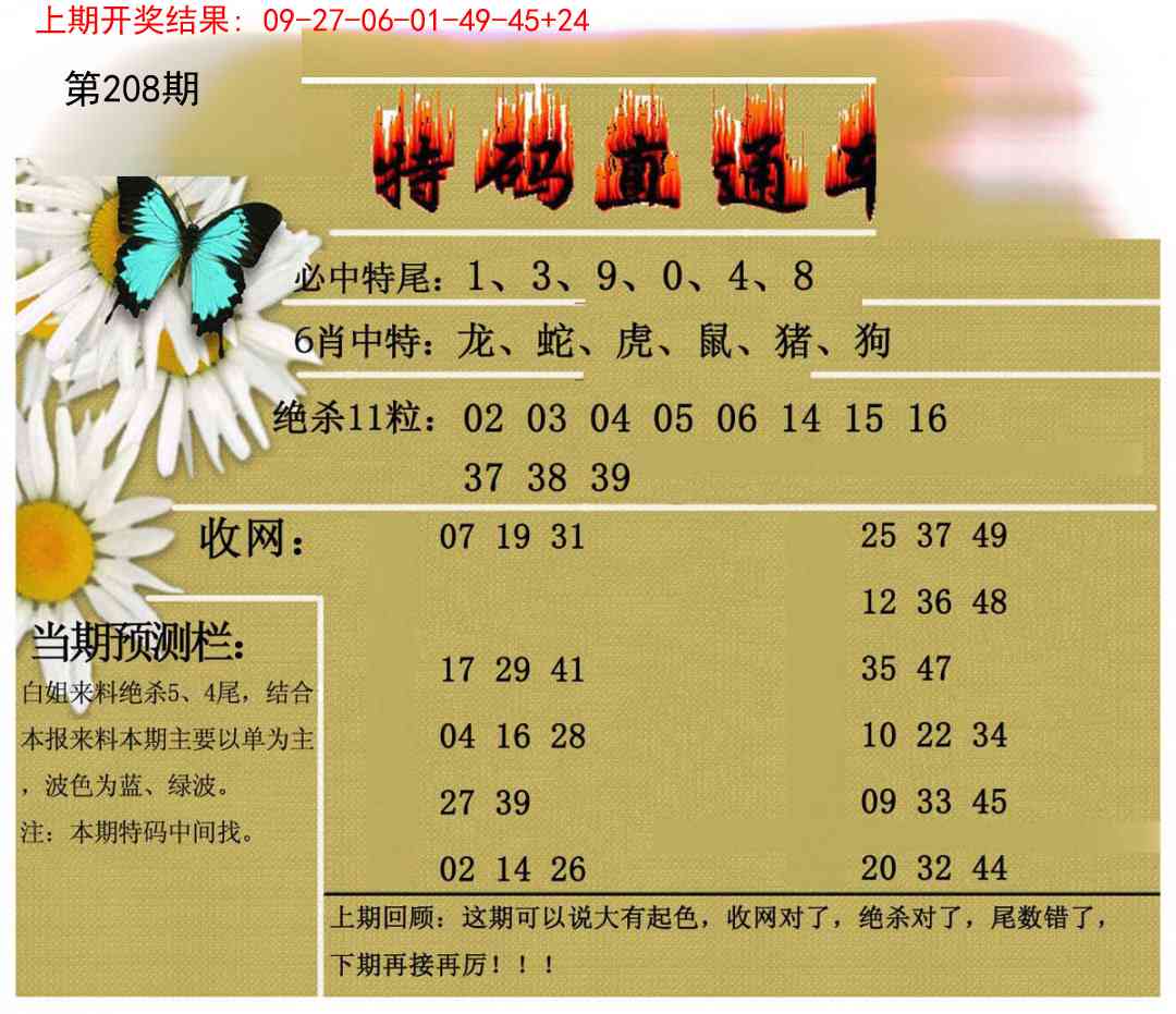 208期特码直通车[图]
