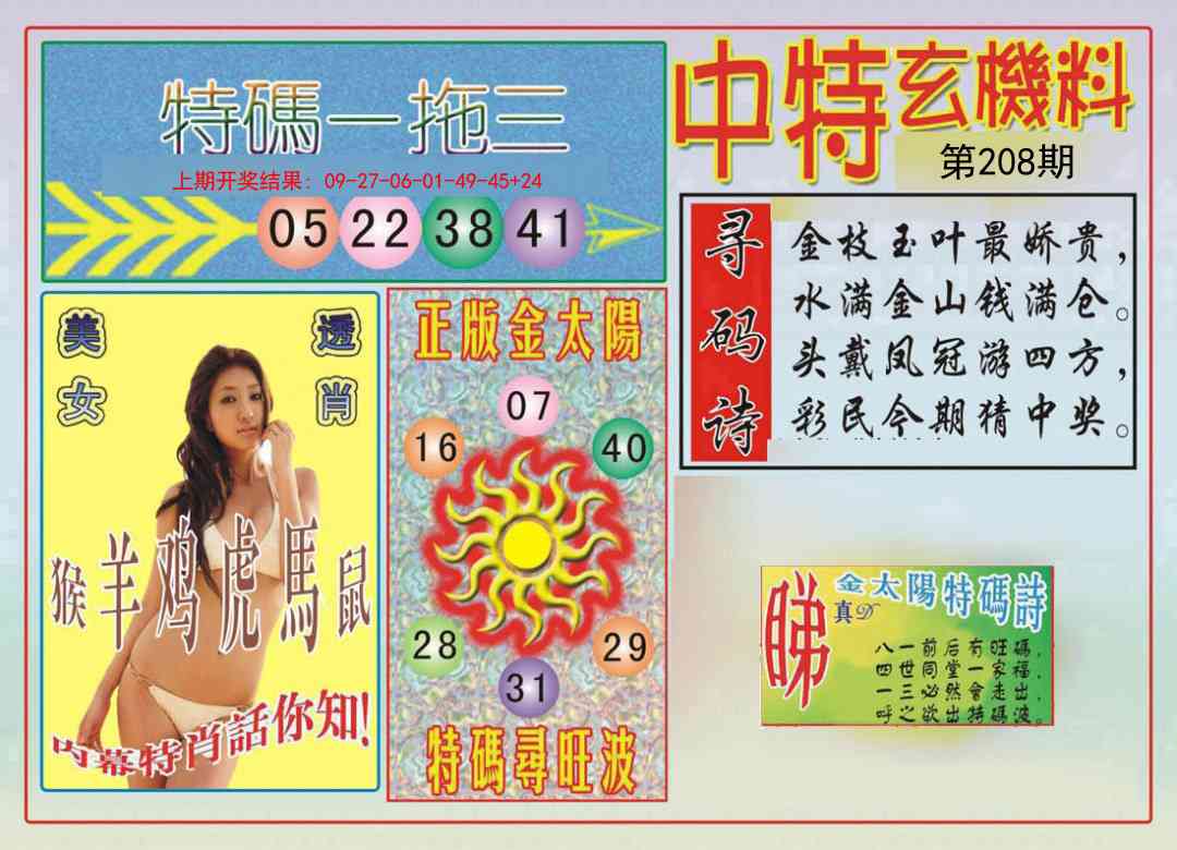 208期中特玄机料[图]