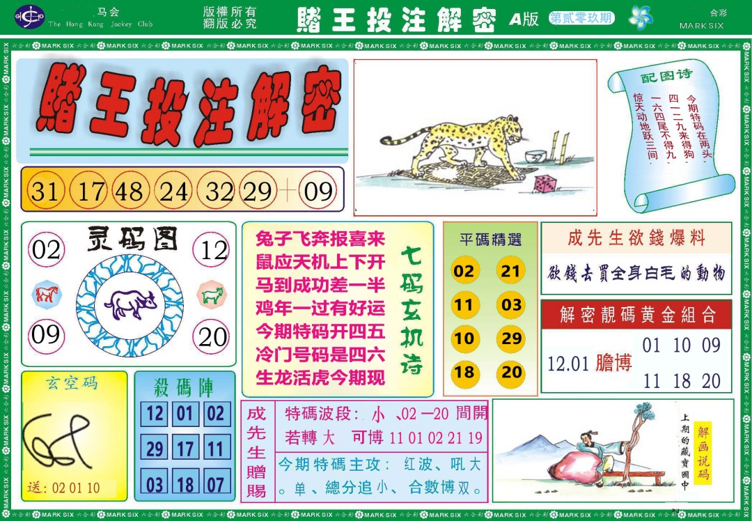 209期赌王投注解密[图]