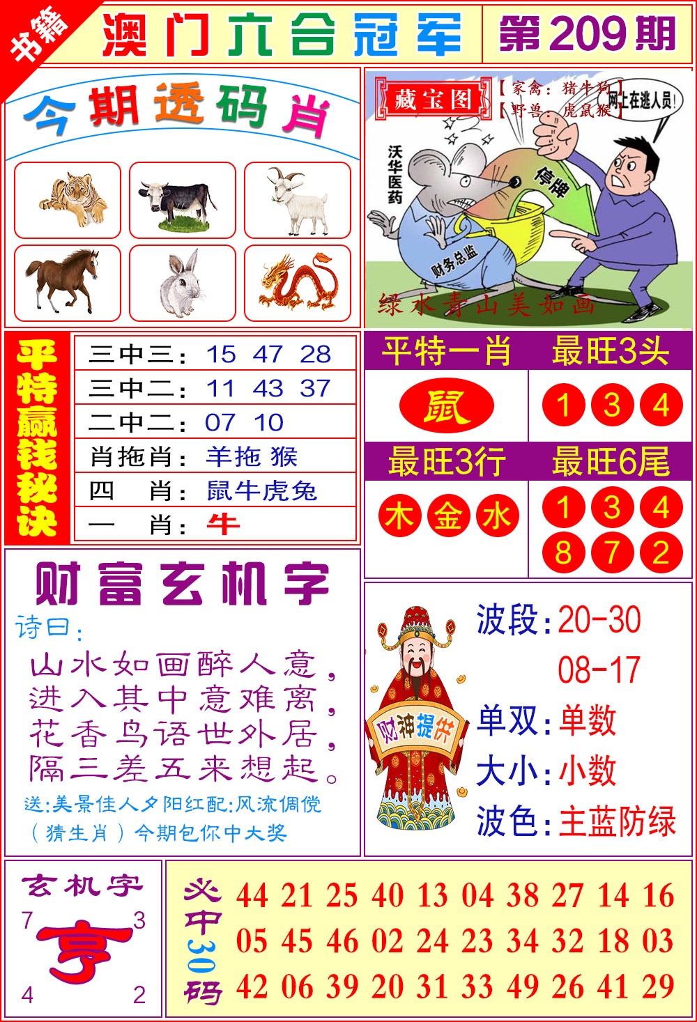 209期澳门六合冠军[图]