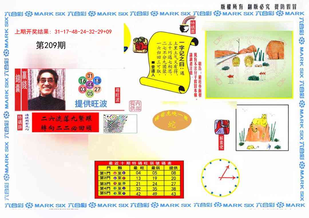 209期心水特码(信封)[图]