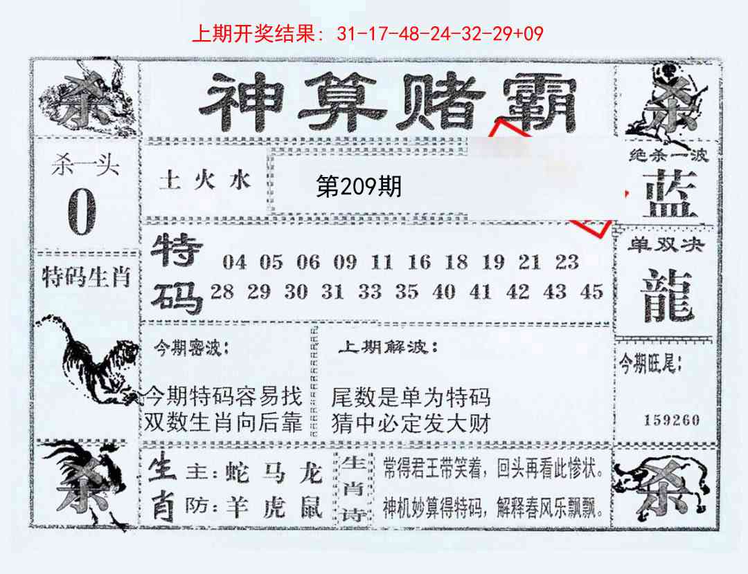 209期神算赌霸[图]