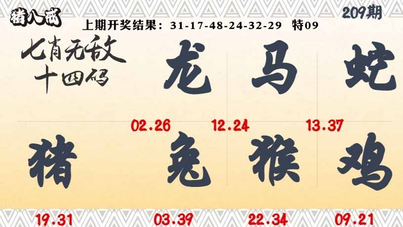 209期七肖无敌14码[图]
