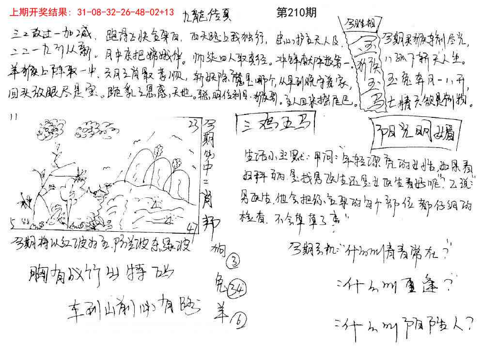 210期手写九龙内幕[图]