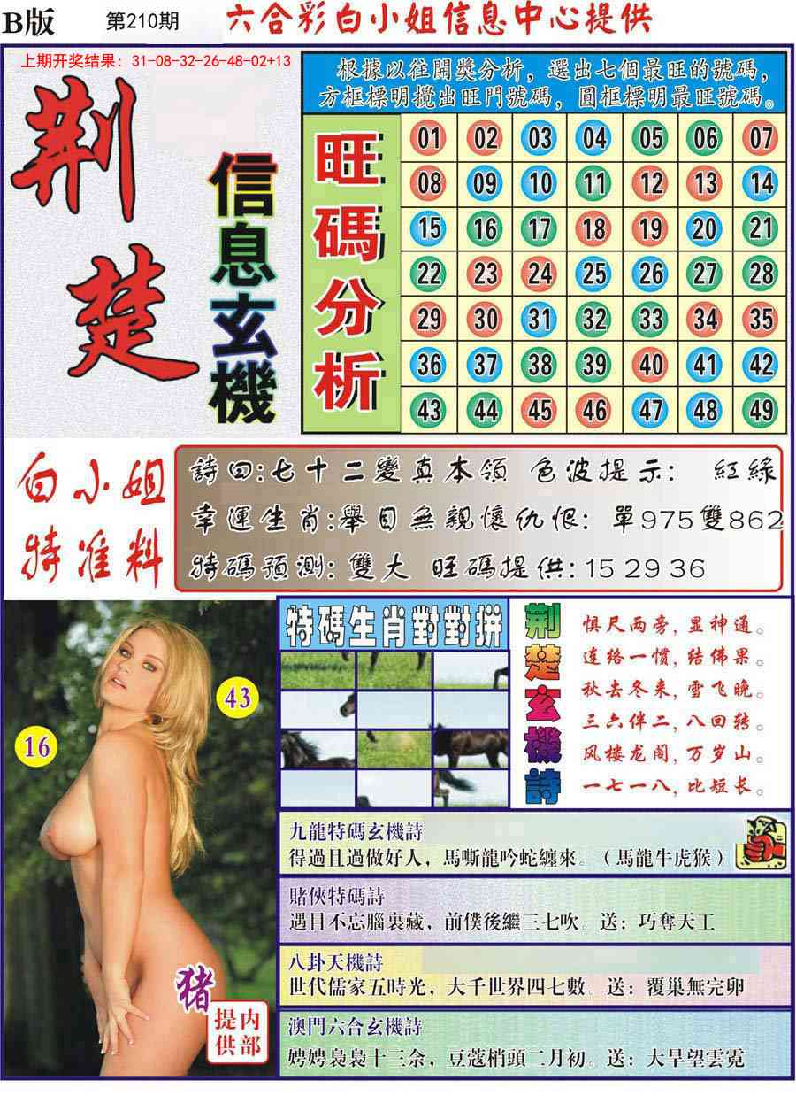 210期荆楚信息玄机B[图]