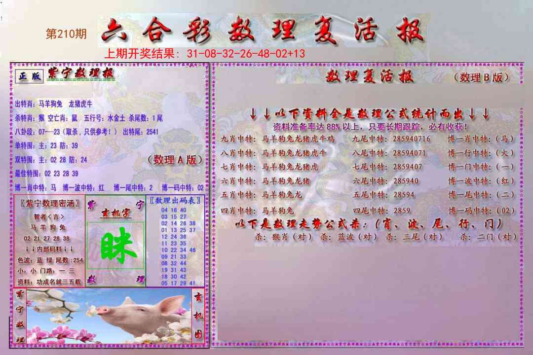 210期数理复活报[图]