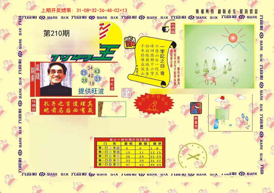 210期特码王[图]