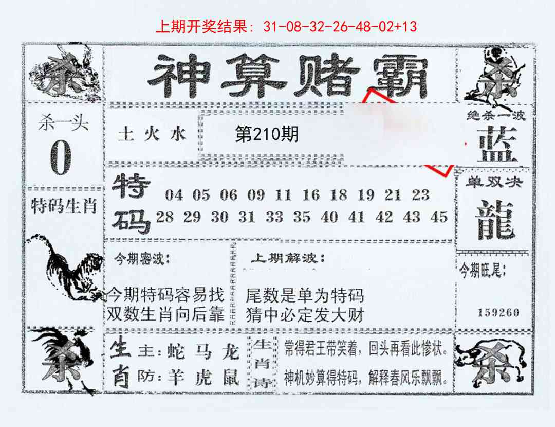 210期神算赌霸[图]
