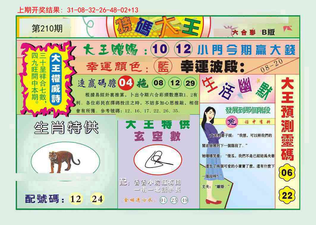 210期特码大王B[图]