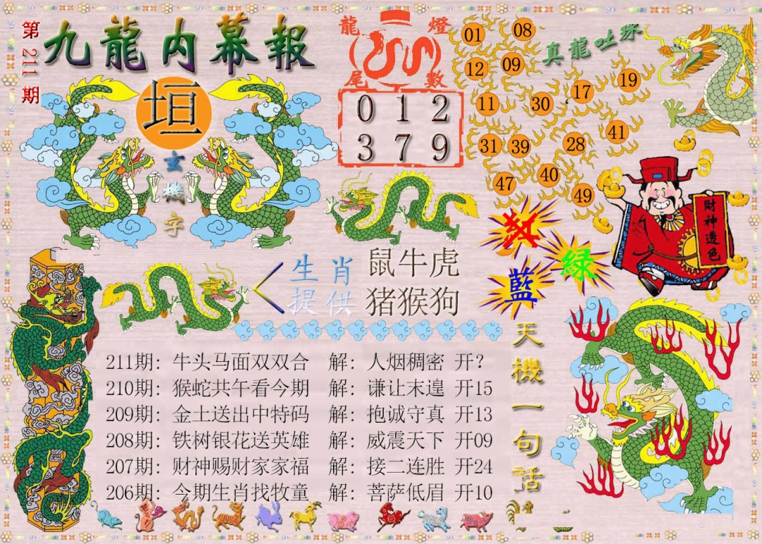 211期九龙内幕报[图]