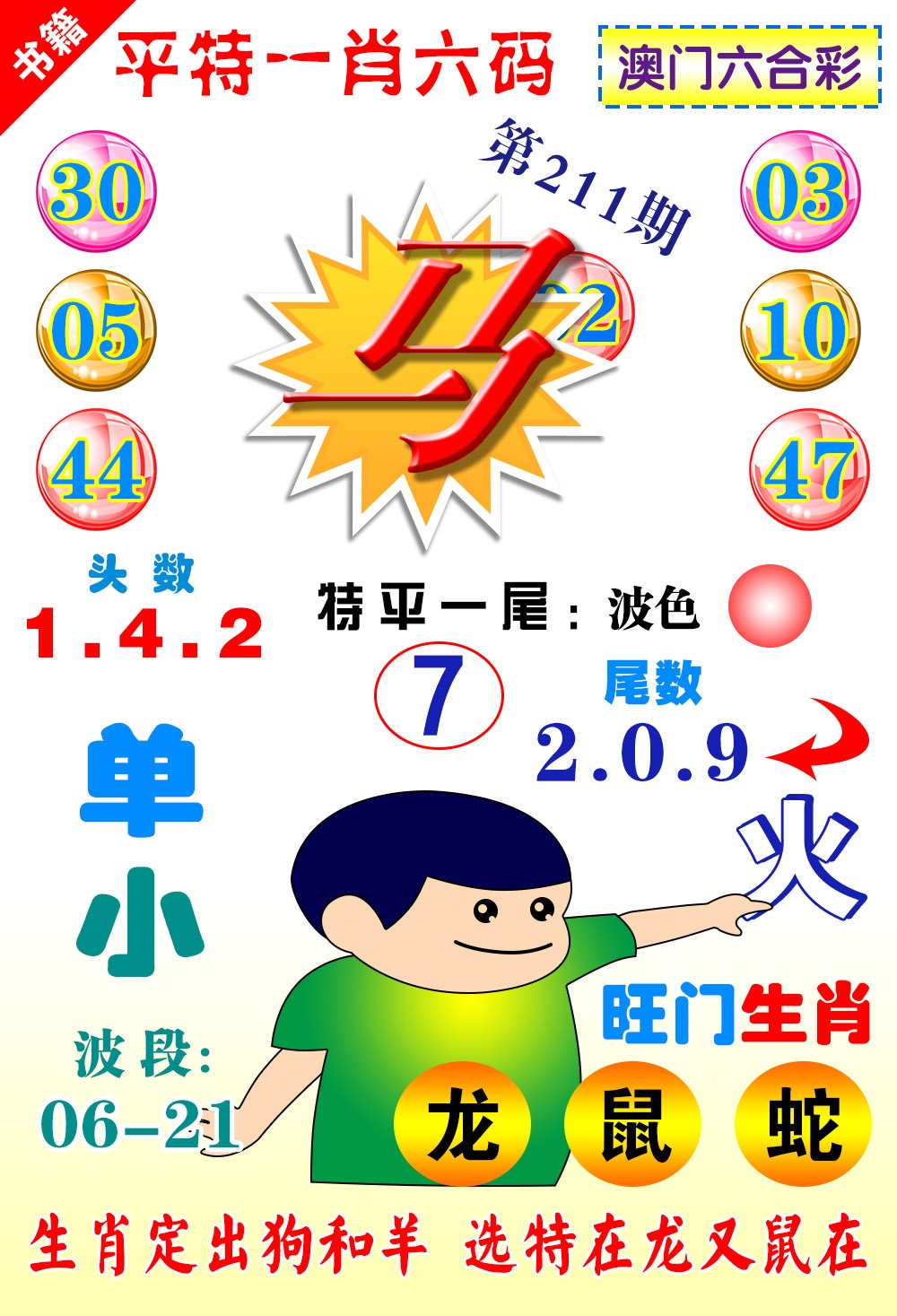 211期澳门一肖六码[图]