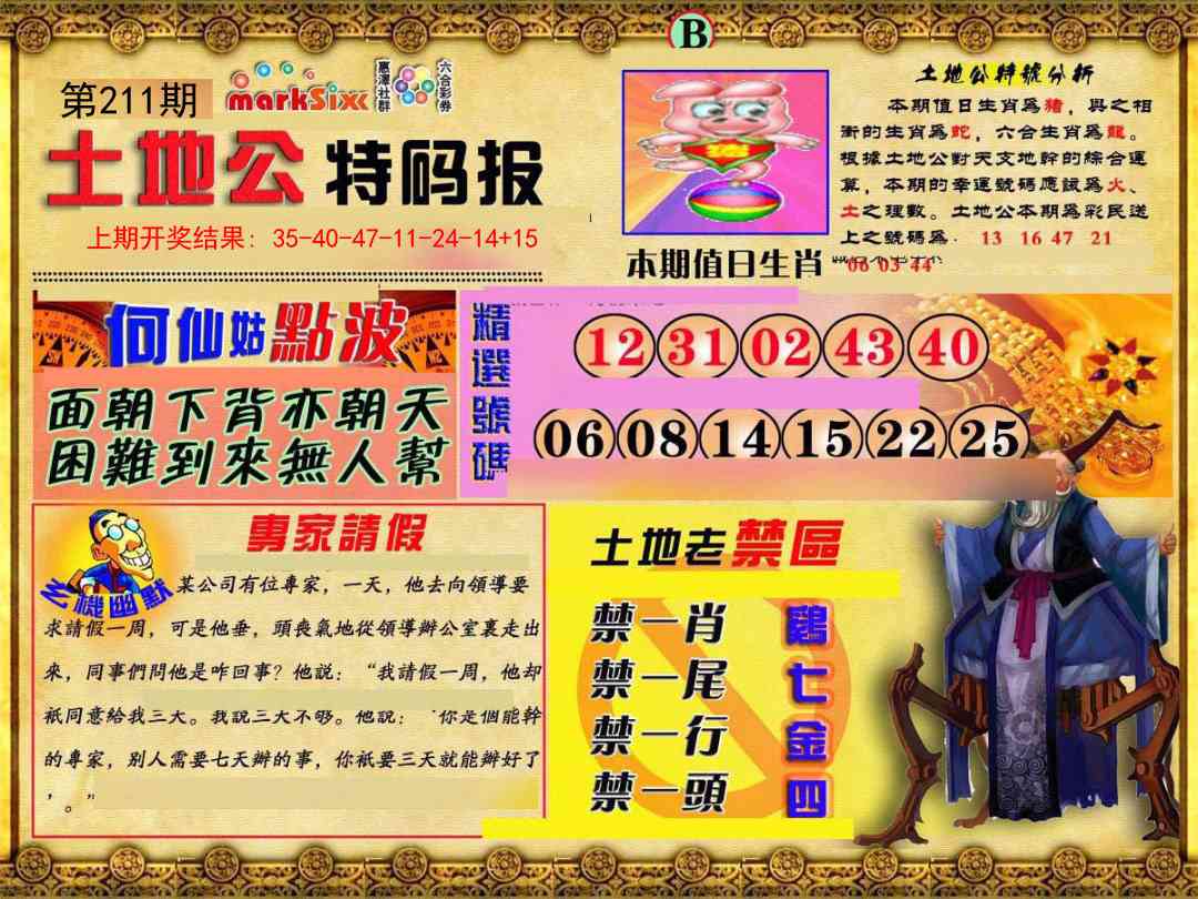 211期土地公特码报B[图]
