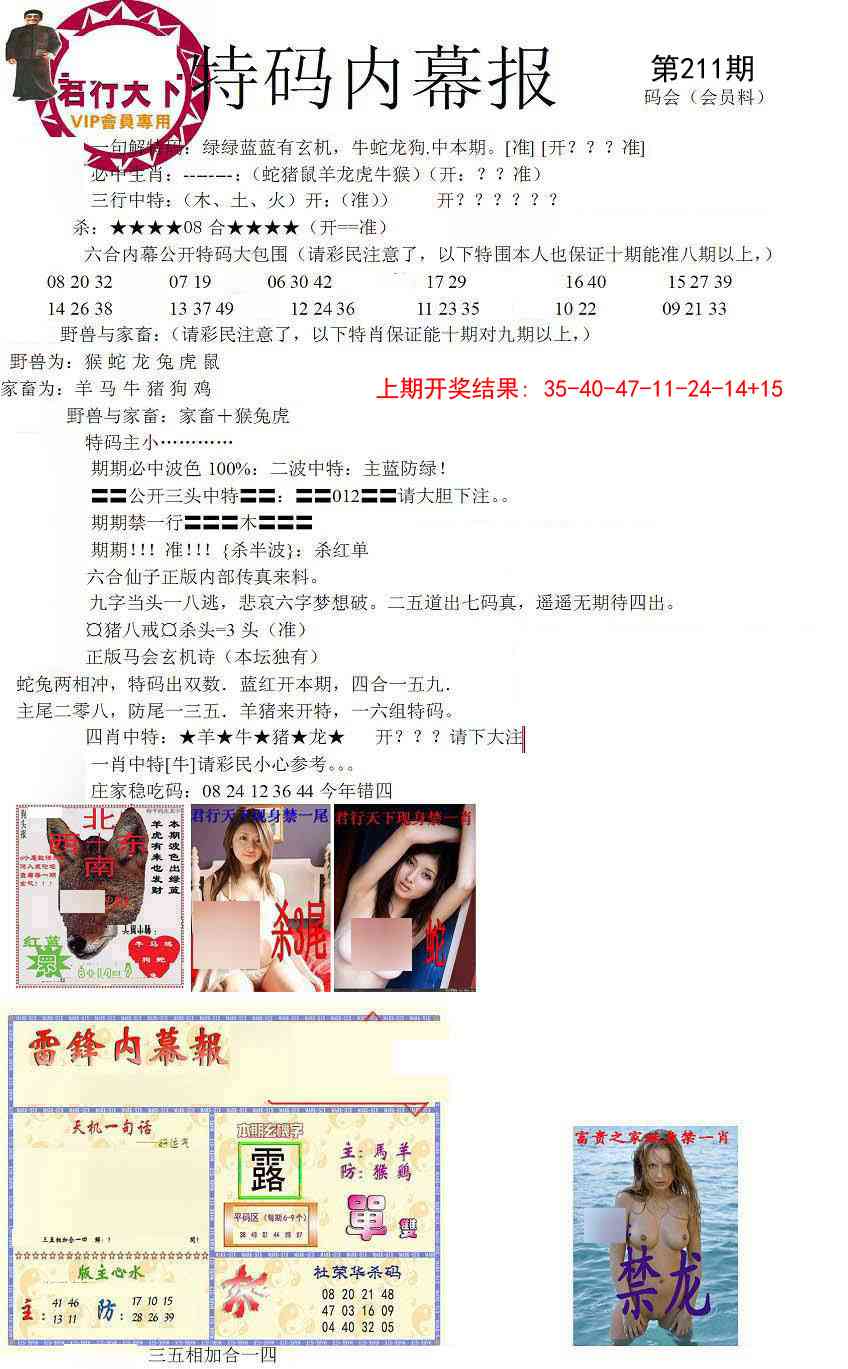 211期特码内幕报[图]