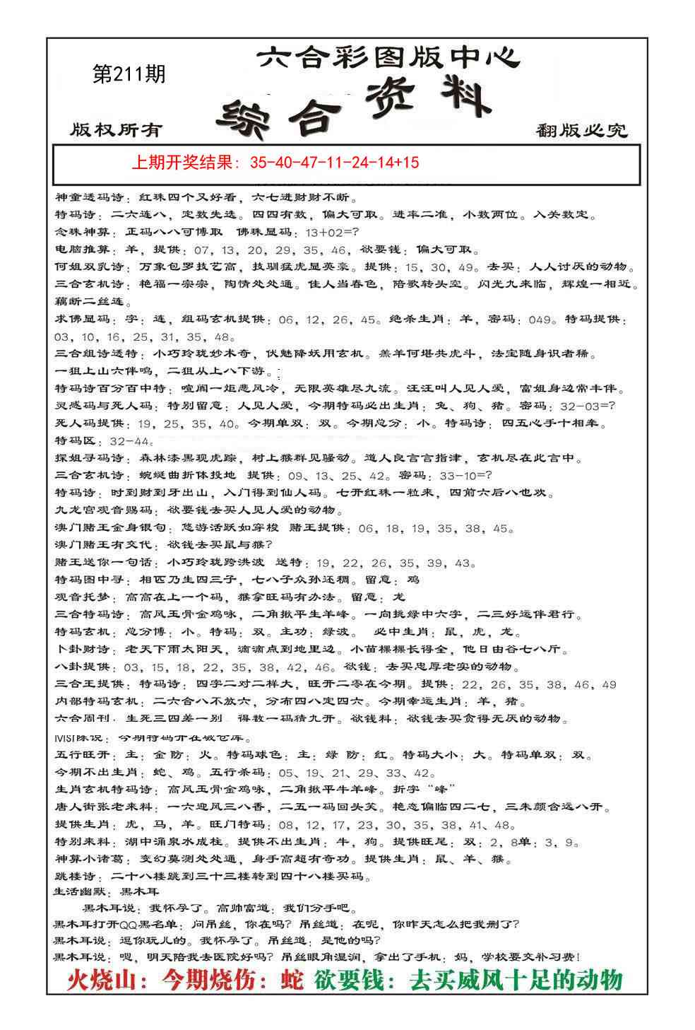 211期内部综合资料[图]