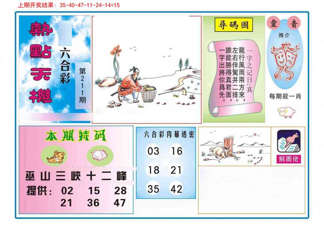 211期热点天机[图]