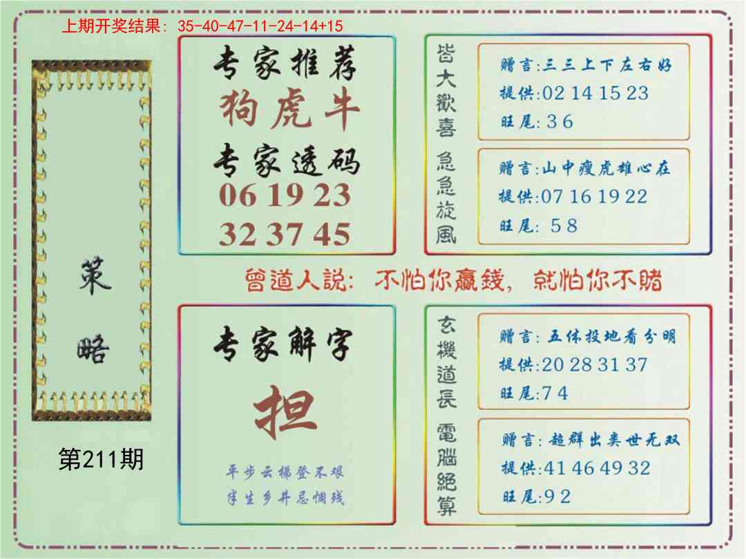 211期策略[图]