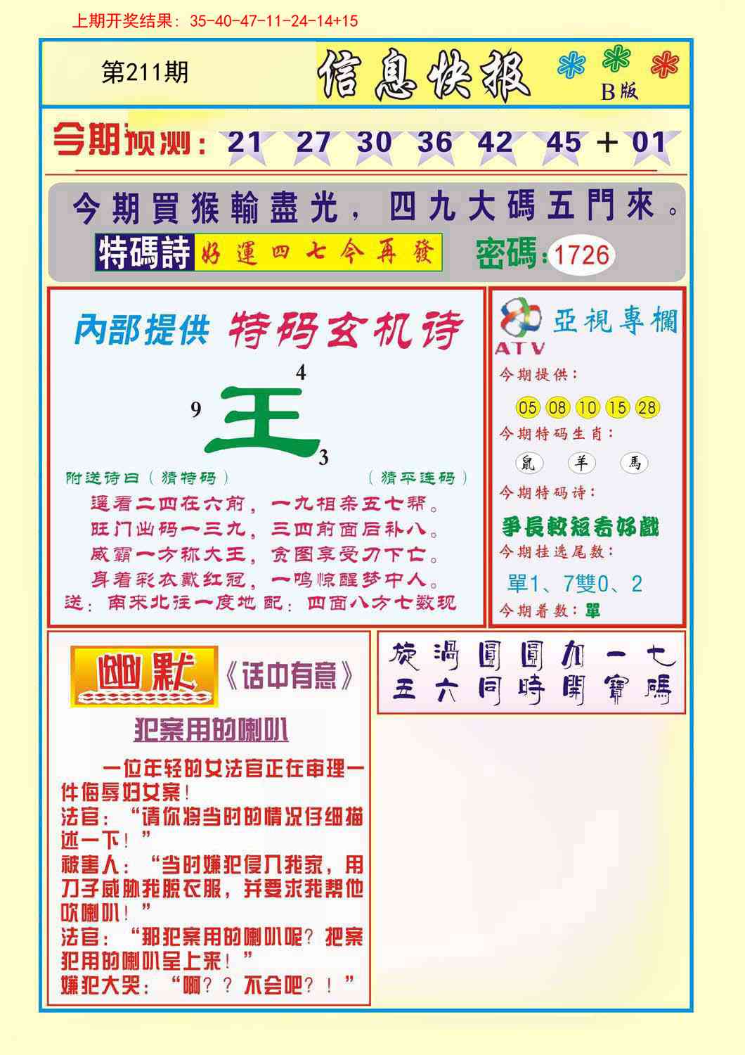 211期信息快报B[图]